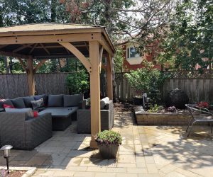 Cozy backyard gazebo