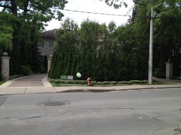 View from street