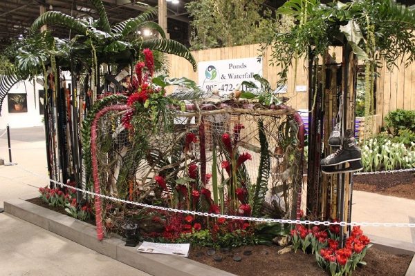 Hockey Themed Floral Display