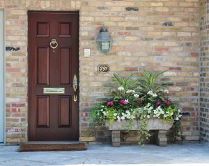 brick wall planter
