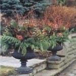 Matching Urns Winter Containers